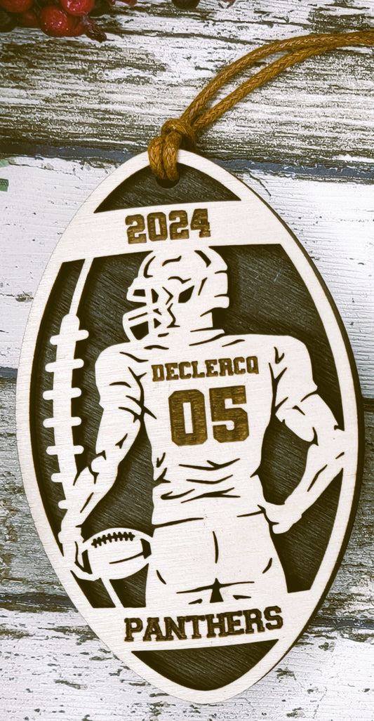 Stadium Spotlight Football Ornament - 06