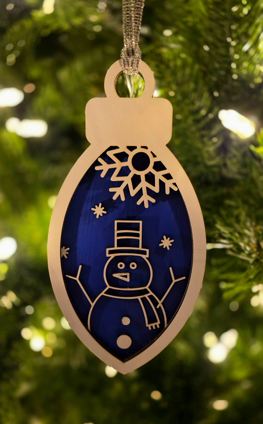 3-Layer Snowman Ornament