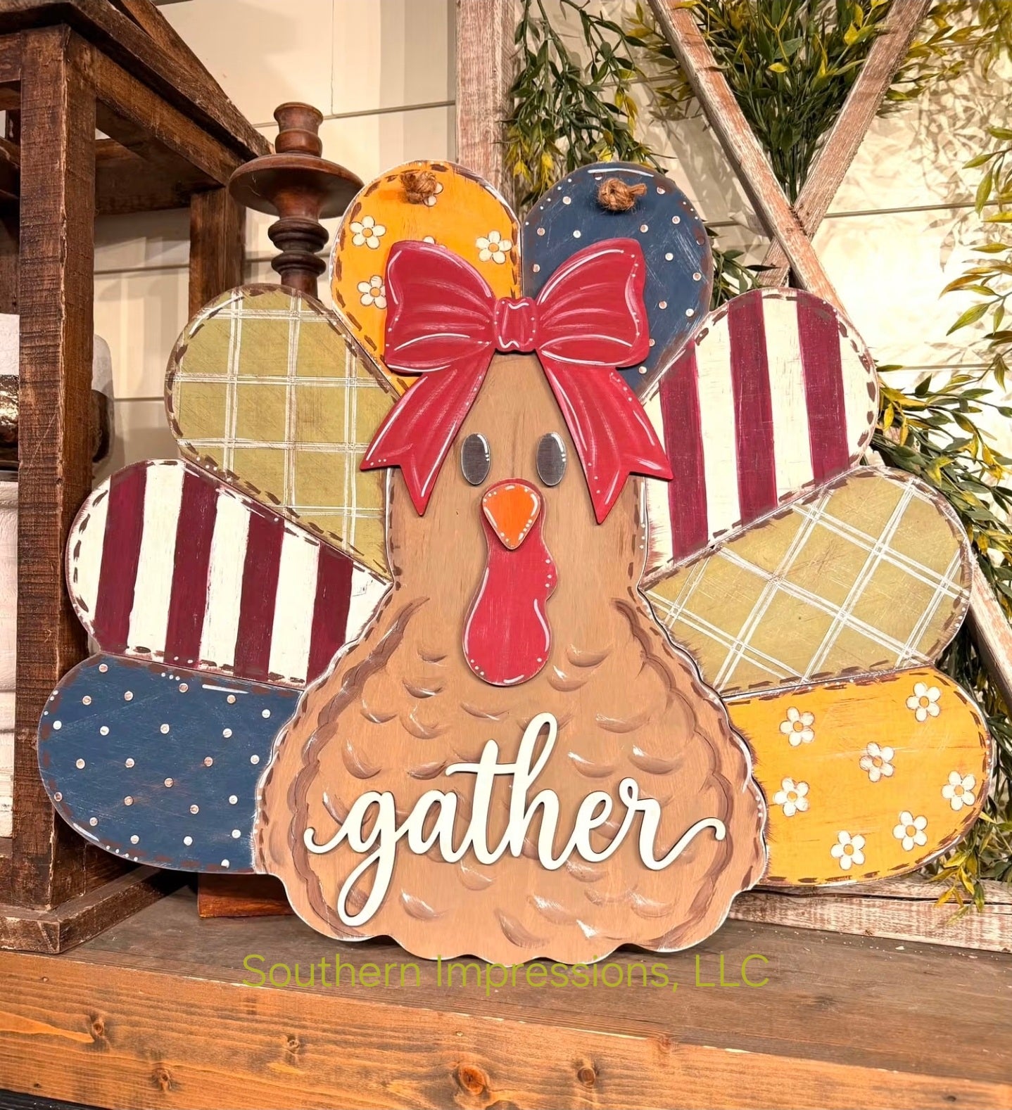 18 Inch Turkey Door Hanger Pre-Order