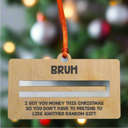 Fun Money Holder Ornament - 6 Options