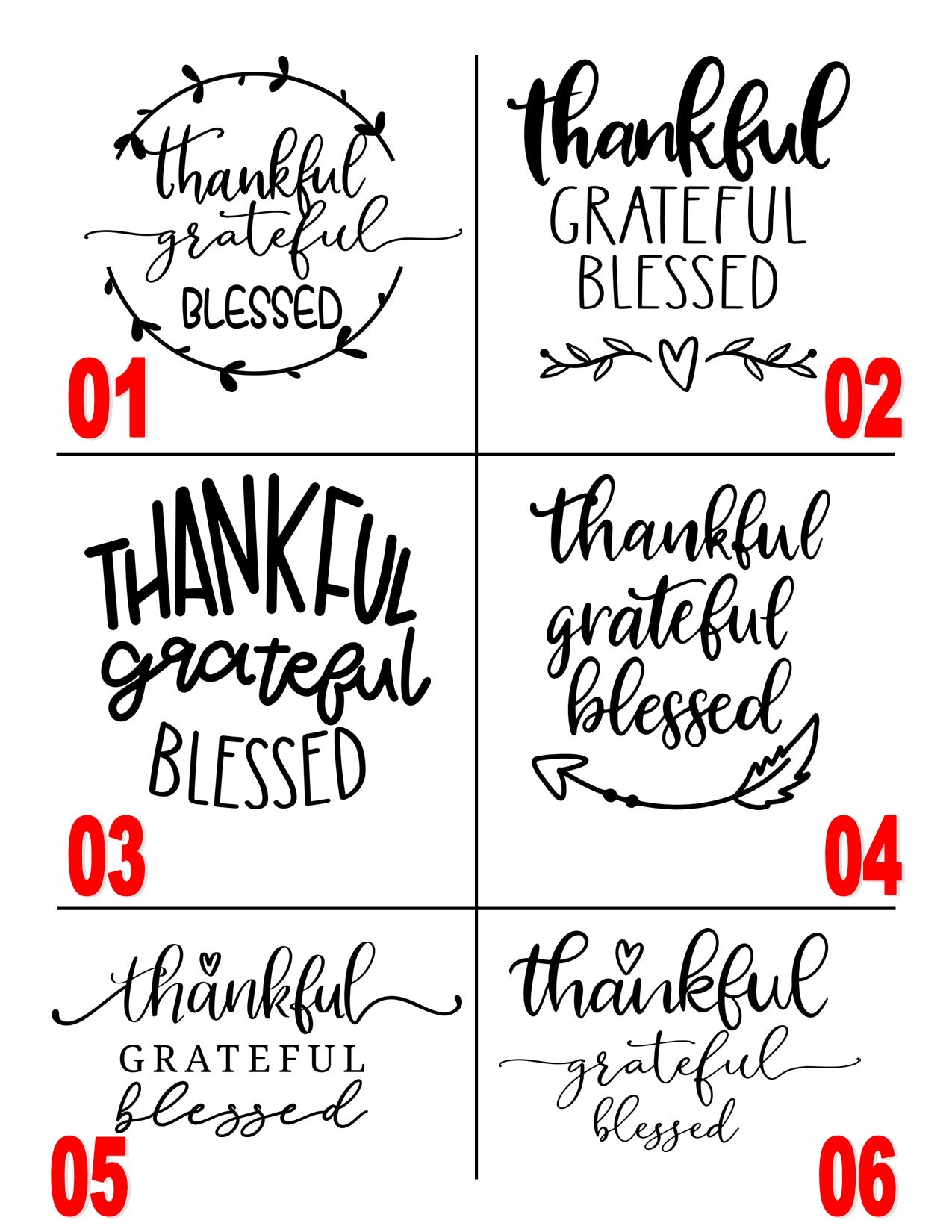 Phone Stand - Thankful Grateful Blessed