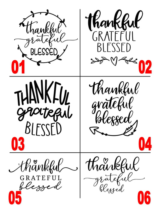 Phone Stand - Thankful Grateful Blessed