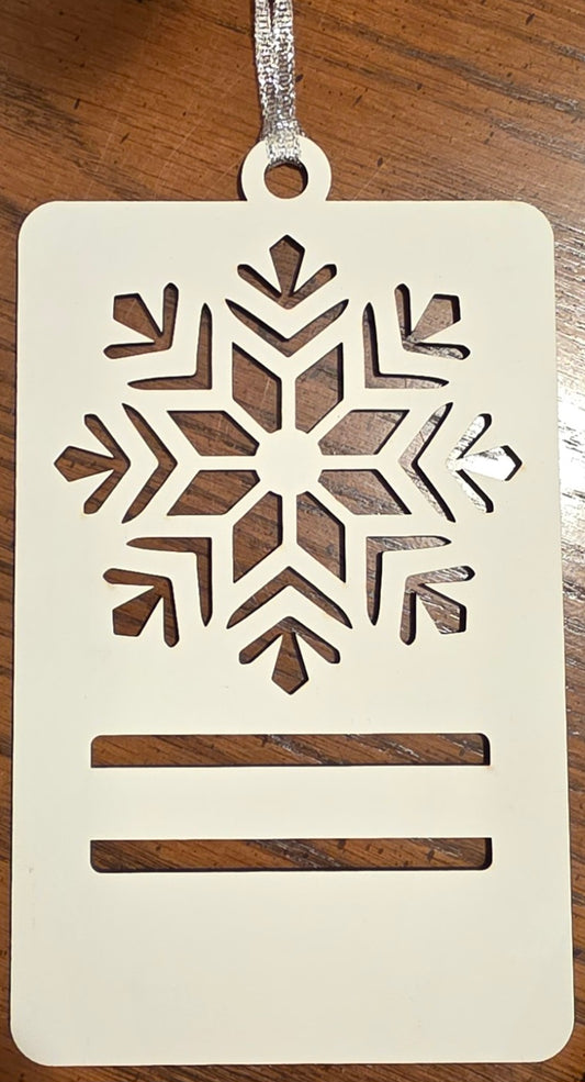 Snowflake Money Holder Ornament