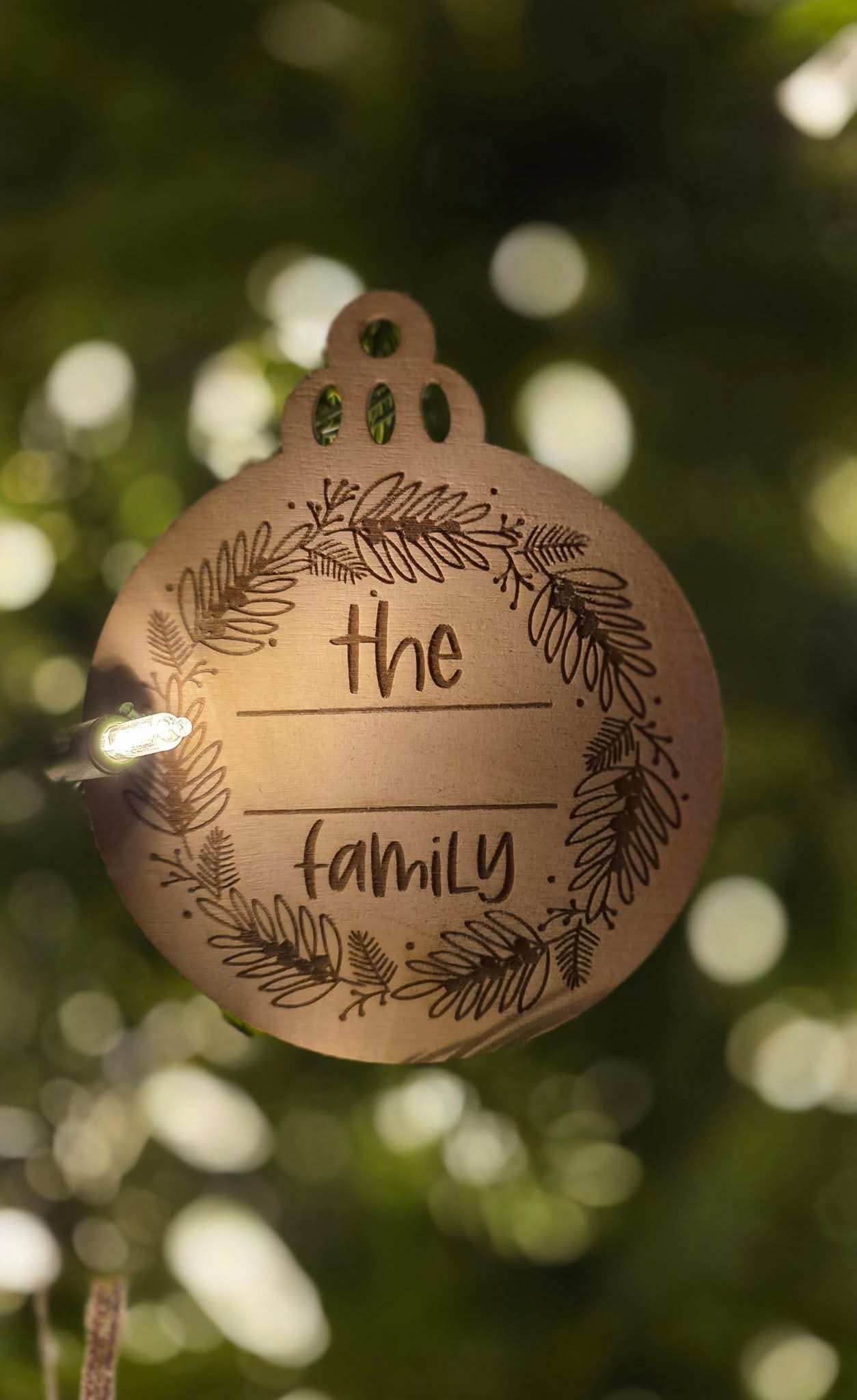 Personalized The "Blank" Family Ornament